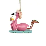 C&F Home Surfboard Flamingo Ornament