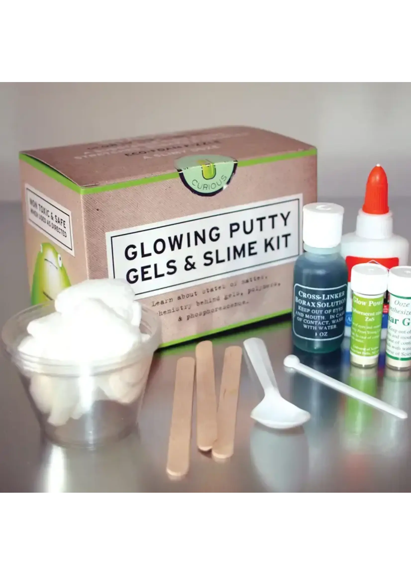 Copernicus Toys Glowing Putty, Gels & Slime Kit