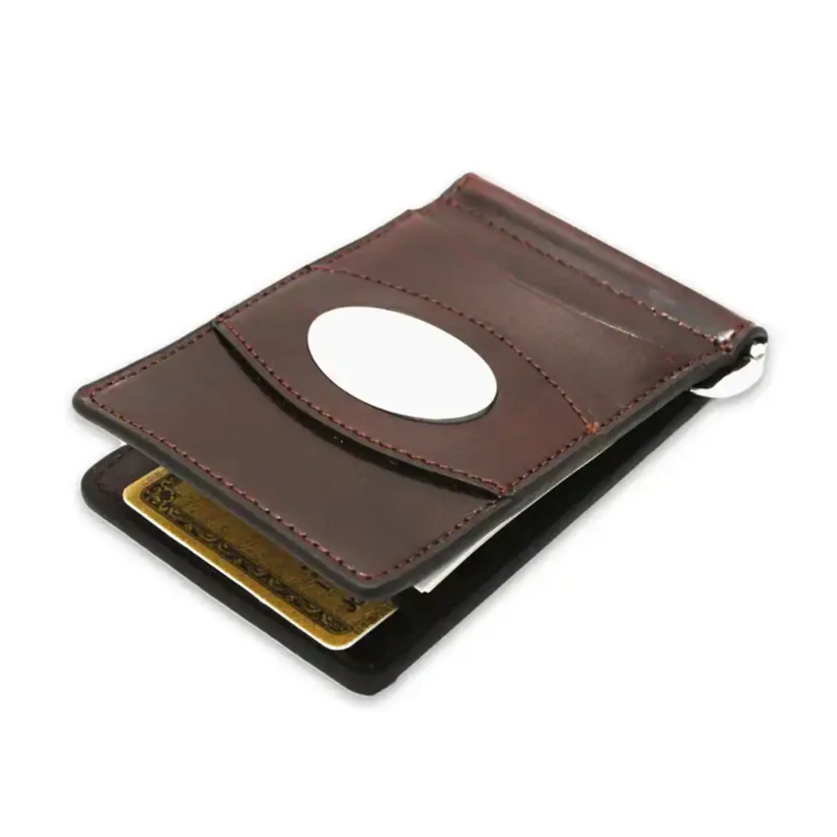 Storus Razor Wallet™ w/ Engraving Plate - Dark Brown
