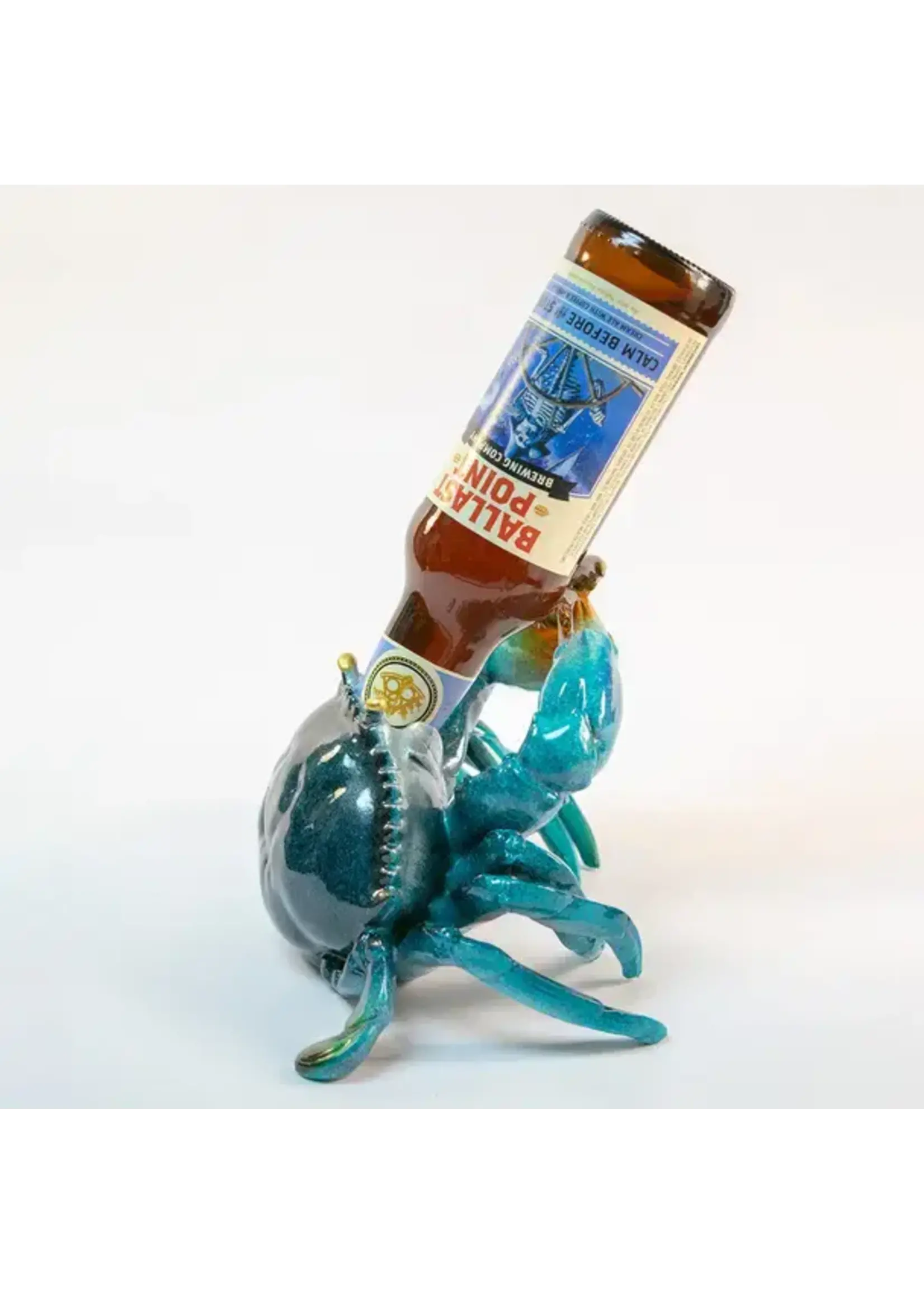 Sea Creations Blue Crab Wine Holder 7.5"