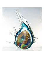 Sea Creations Glass Tropical Mix Color Fish 9"