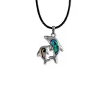 O Yeah Gifts Dolphin Abalone Shell Necklace Silver Iridescent Pendant