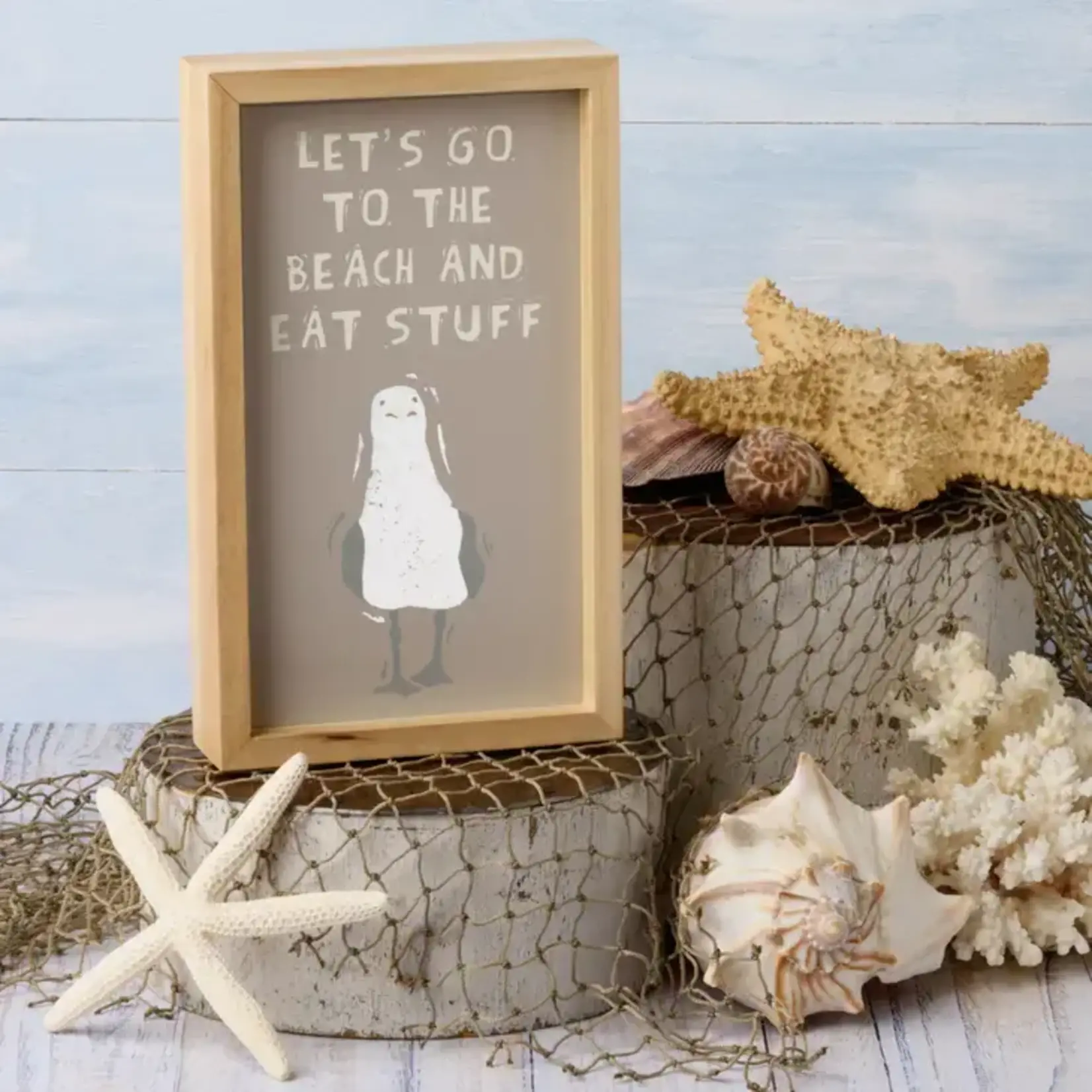 Primitives by Kathy Let's Go To The Beach And Eat Sign