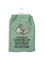 Primitives by Kathy Seashells Kitchen Towel