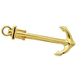 Blackjack Mens Jewelry Gold Anchor Tie Clip