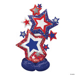 Airloonz patriotic star cluster