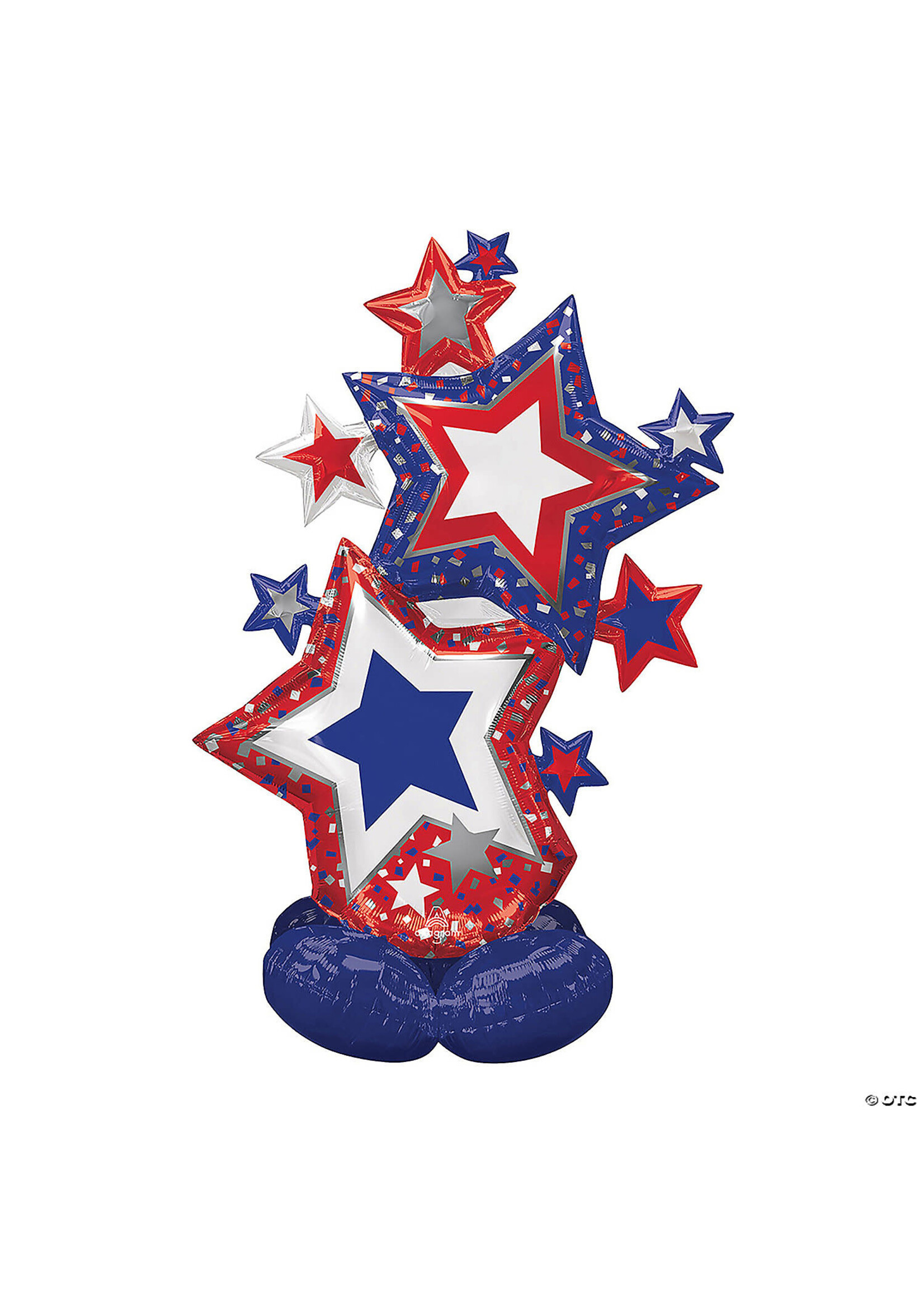 Airloonz patriotic star cluster