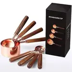 Measuring Cups & Spoons Set - Copper & Walnut