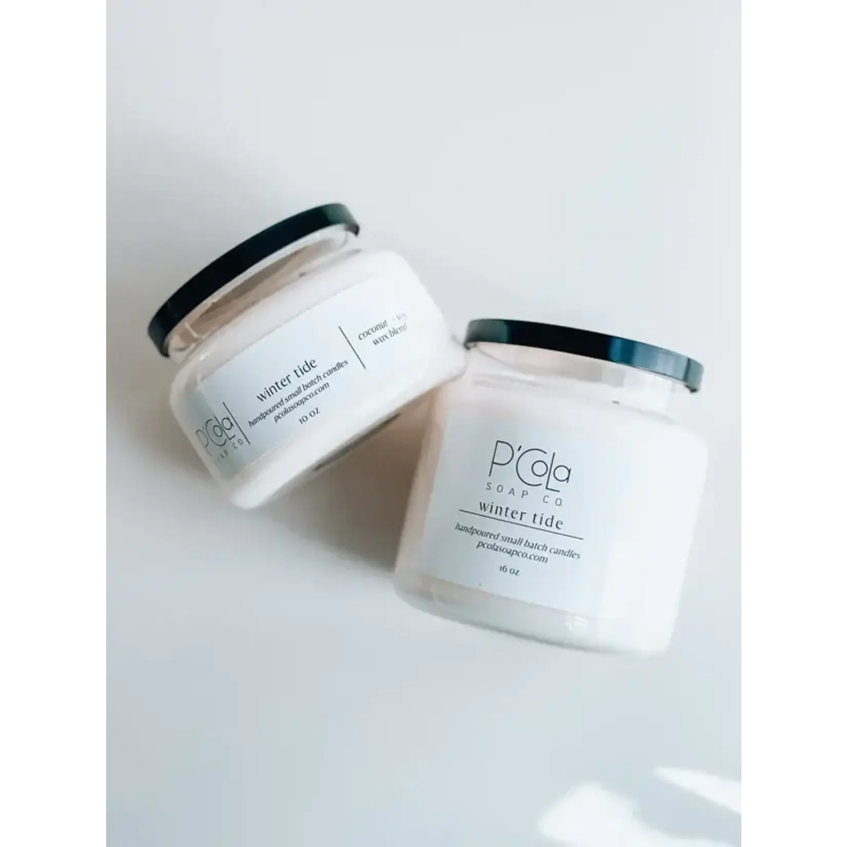P'Cola Soap Co. Winter Tide Candle 10 oz