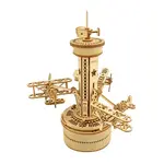 Hands Craft Mechanical Music Box: Plane Tower