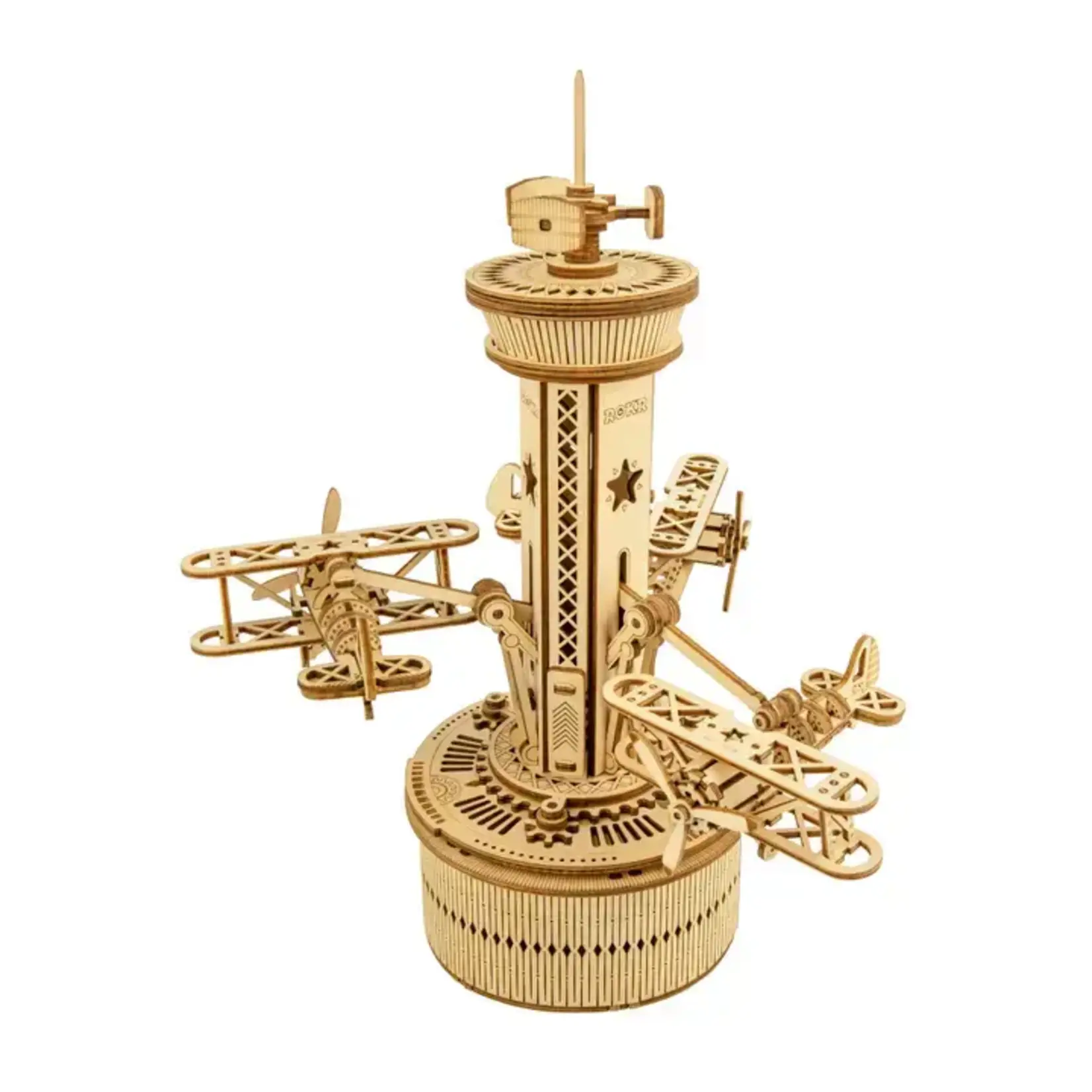 Hands Craft Mechanical Music Box: Plane Tower