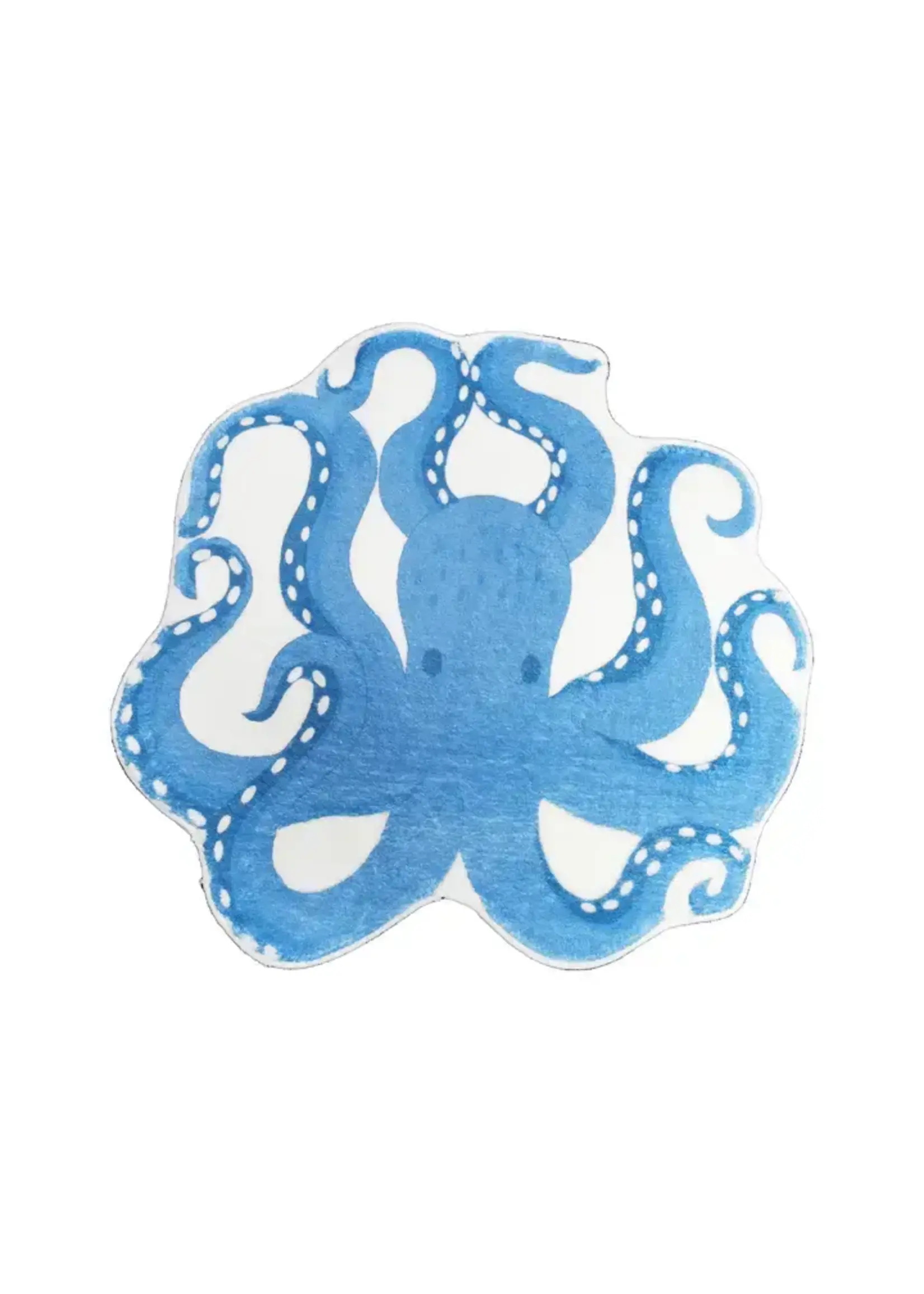 Beachcombers Blue Octopus Shaped Floor Mat Rug