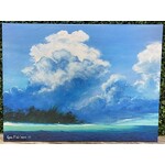 George Wilson Beach Clouds 2 Original Canvas Painting  24x18