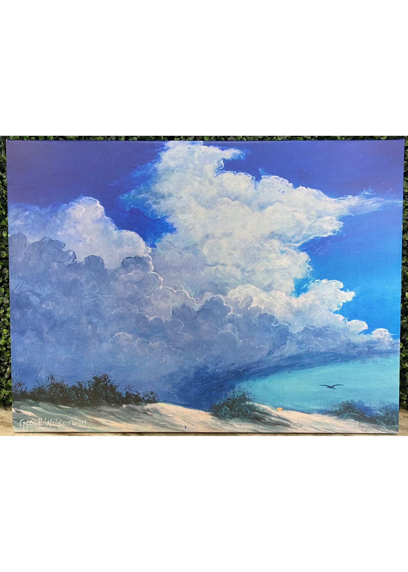 George Wilson Beach Clouds 3 Original Canvas Painting  24x18