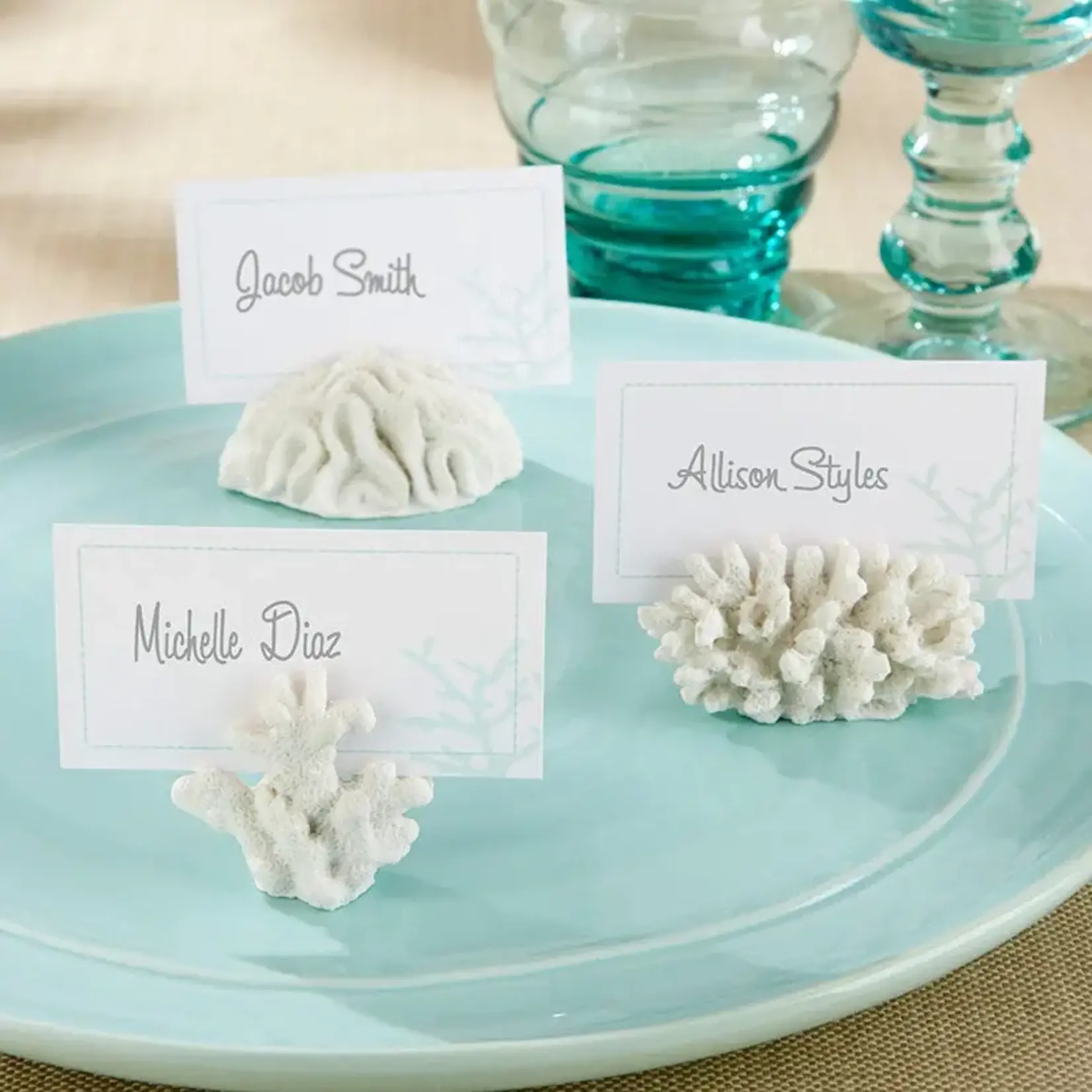 Kate Aspen Coral Card/Photo Holder (Set of 6)