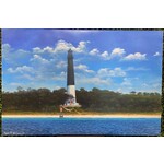 George Wilson Lighthouse Original Canvas Painting  36x24