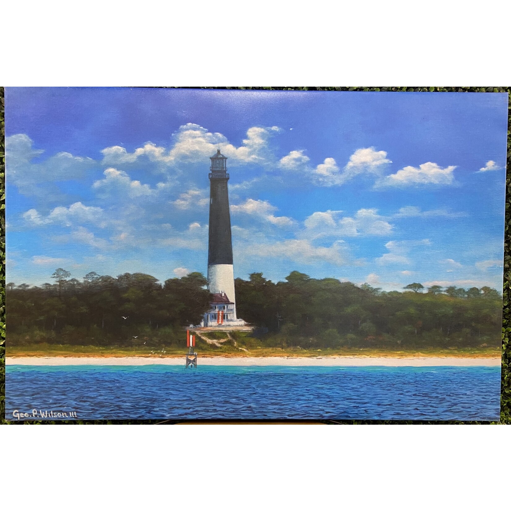 George Wilson Lighthouse Original Canvas Painting  36x24