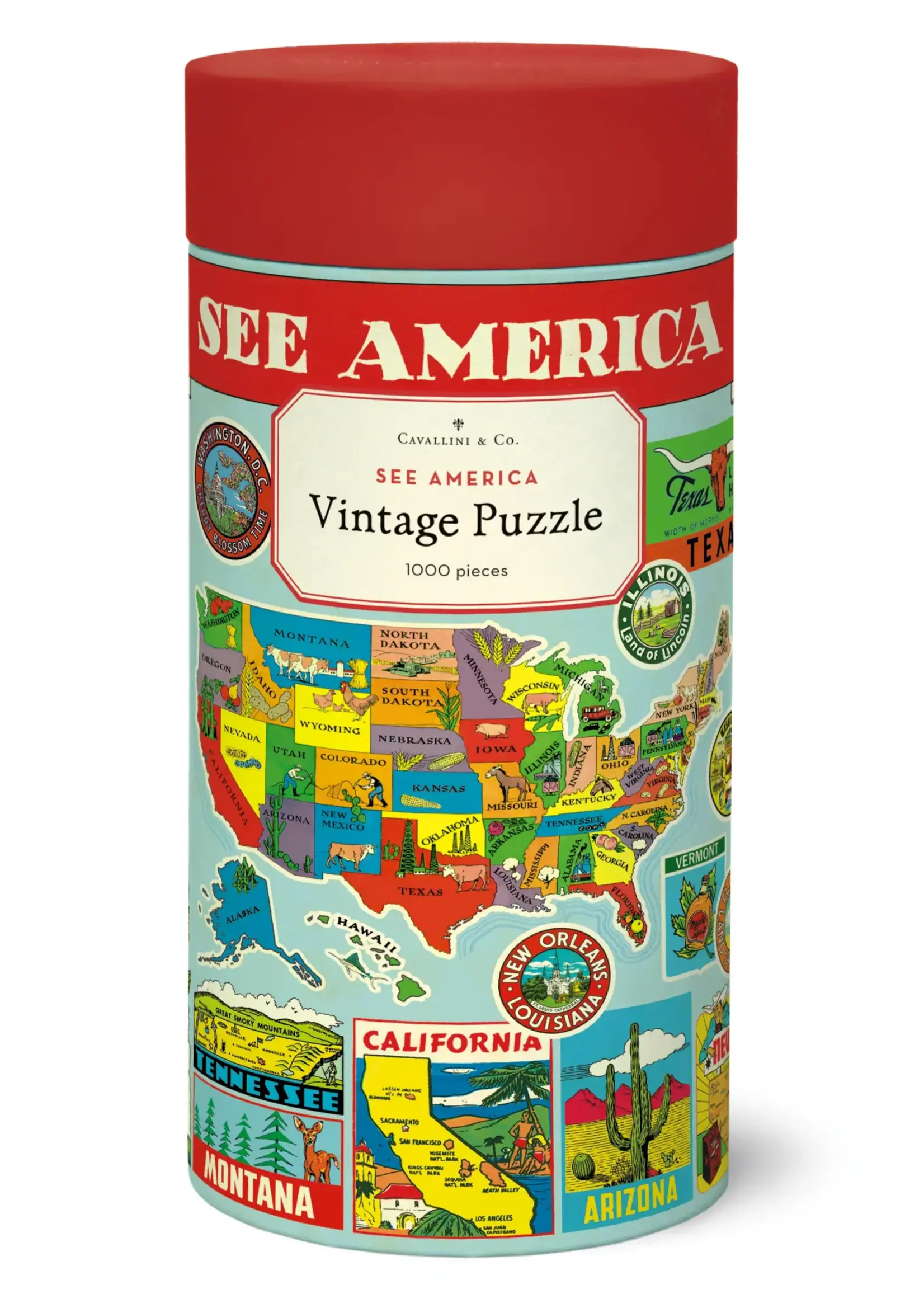 Cavallini Vintage Puzzle - See America