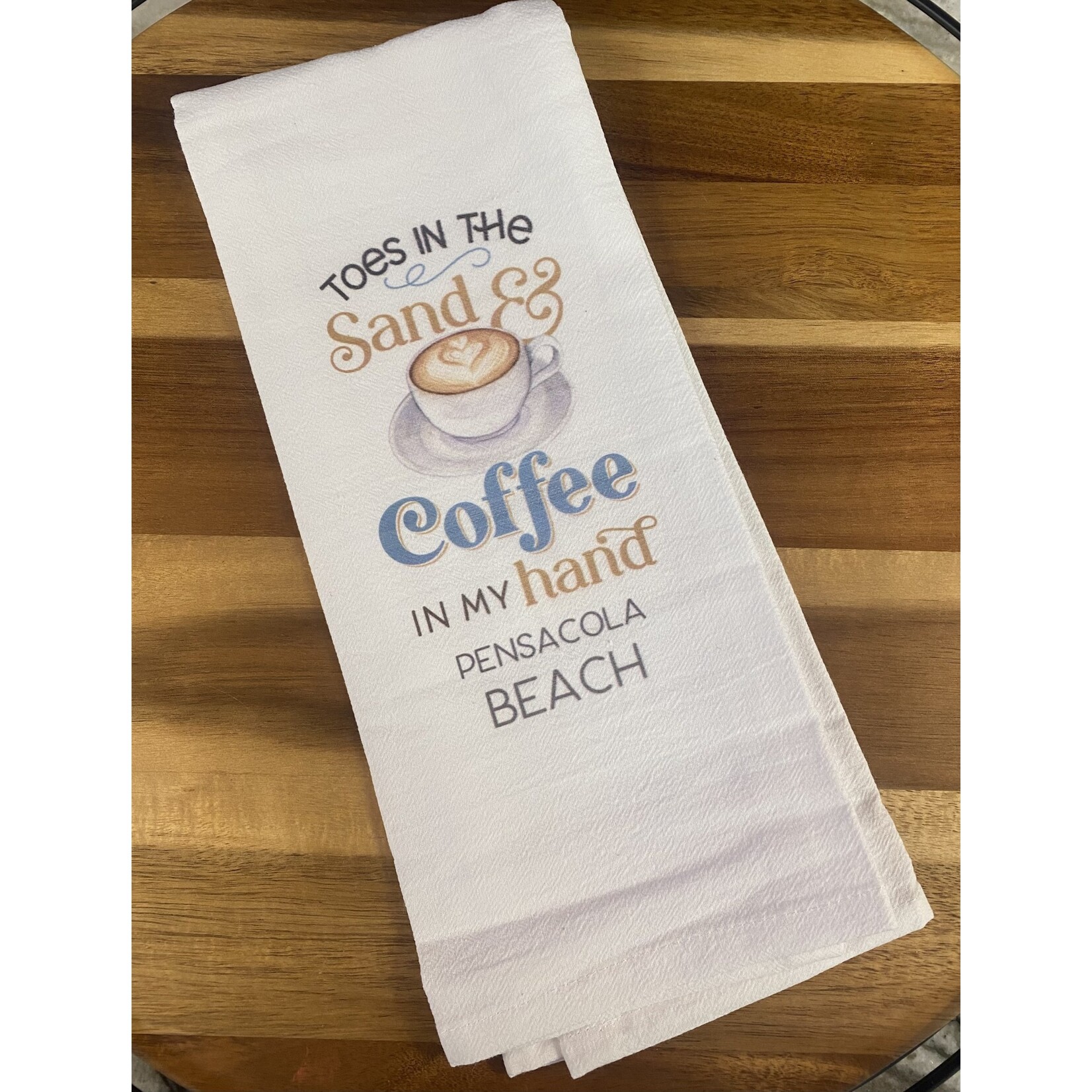 P. Graham Dunn Toes Sand Coffee PB Towel