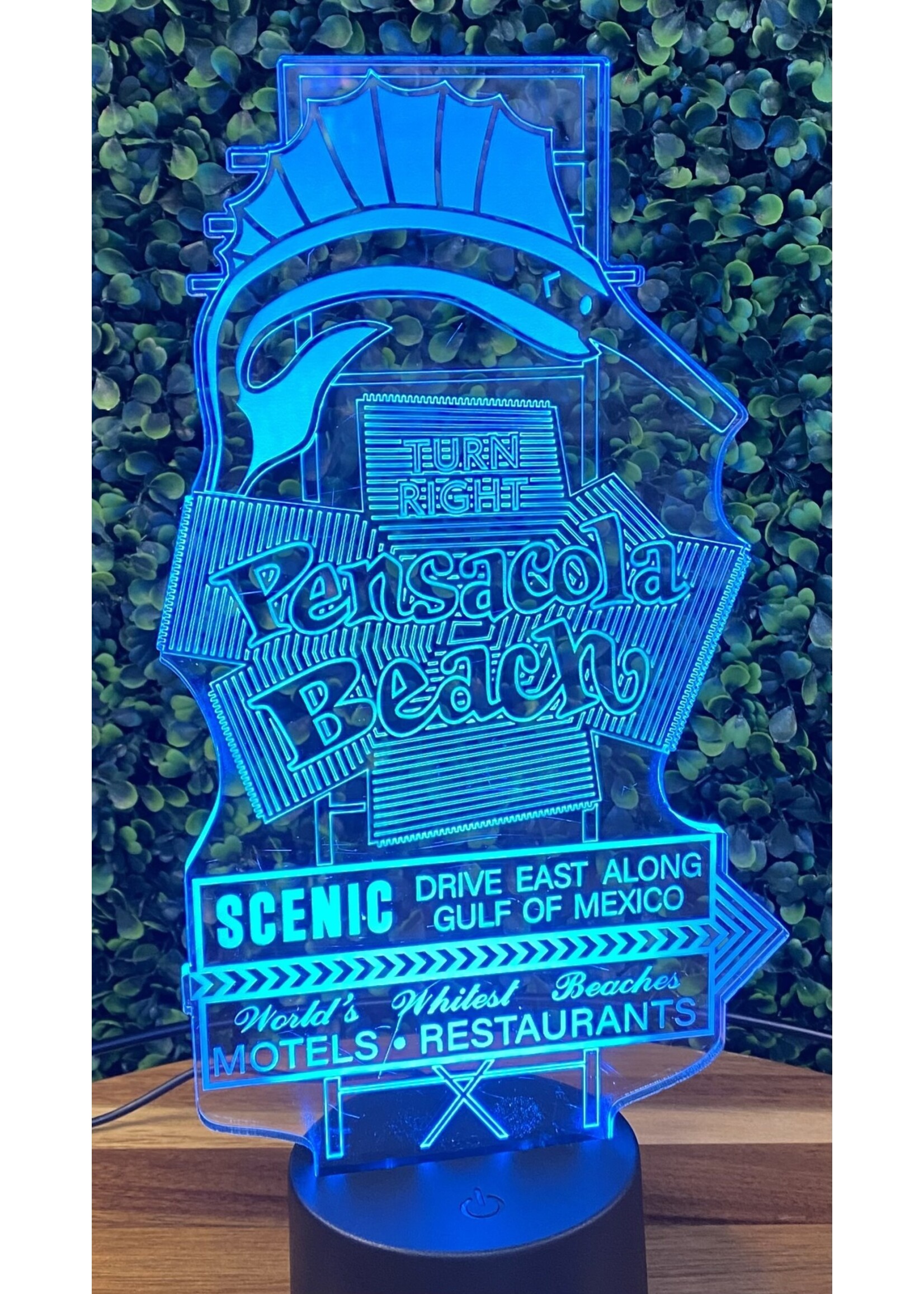 Prim In Proper LED Pensacola Beach Full Sign - 1/4" Acrylic