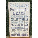 P. Graham Dunn Welcome to Pensacola Beach Sign