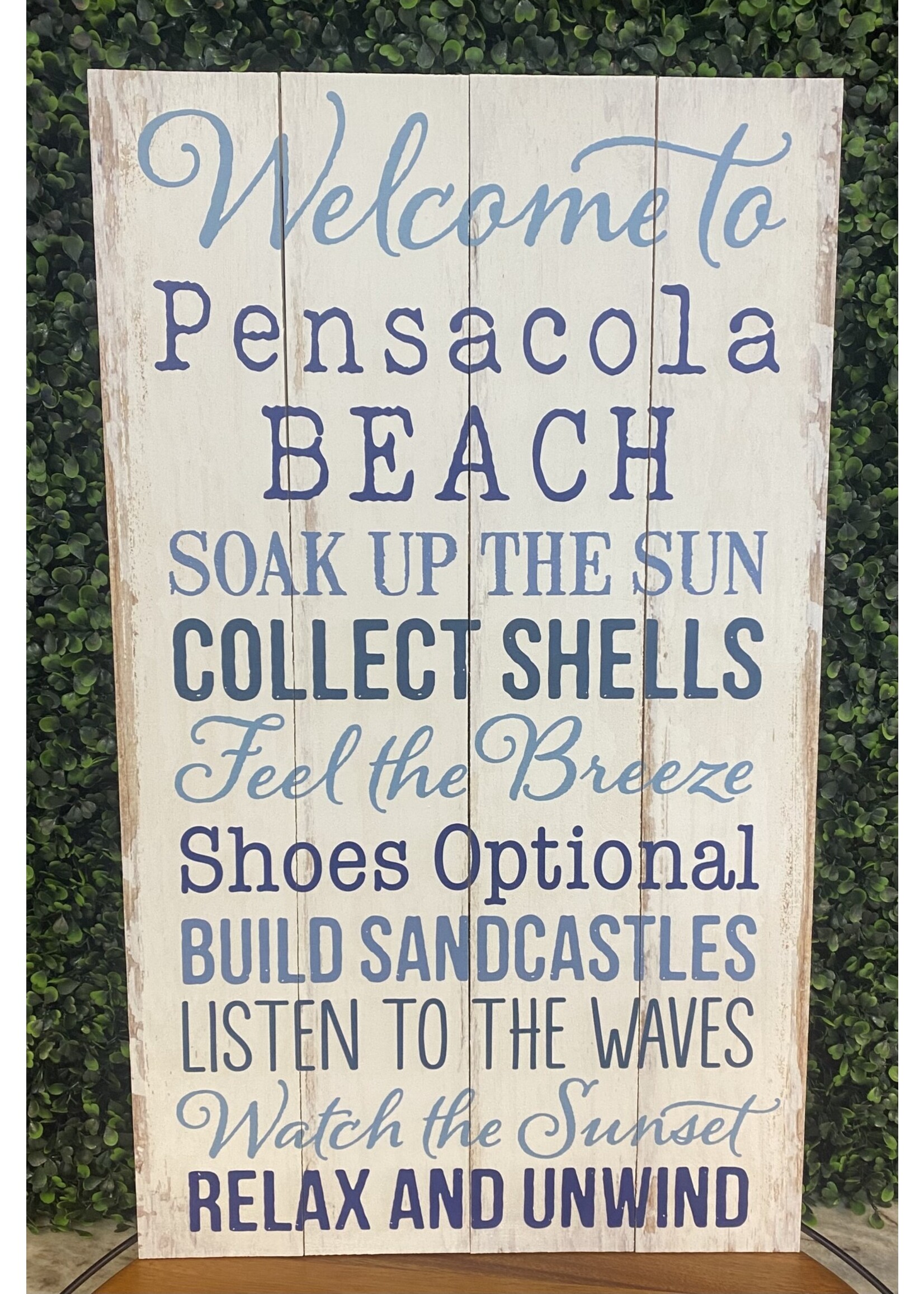 P. Graham Dunn Welcome to Pensacola Beach Sign