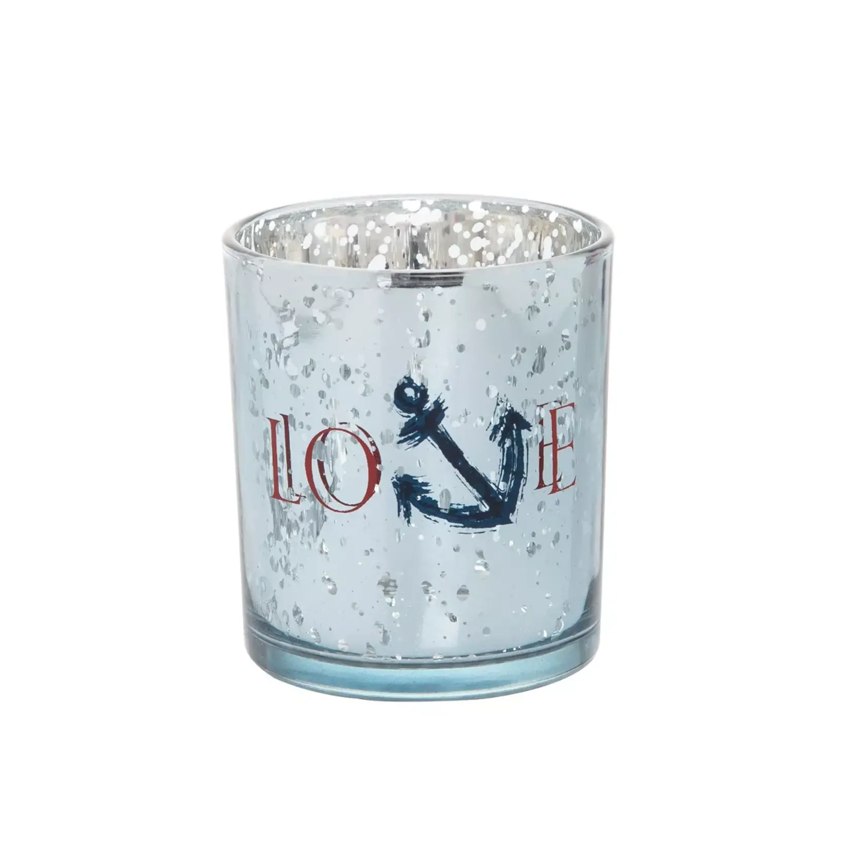 Beachcombers Love Anchor Glass Votive