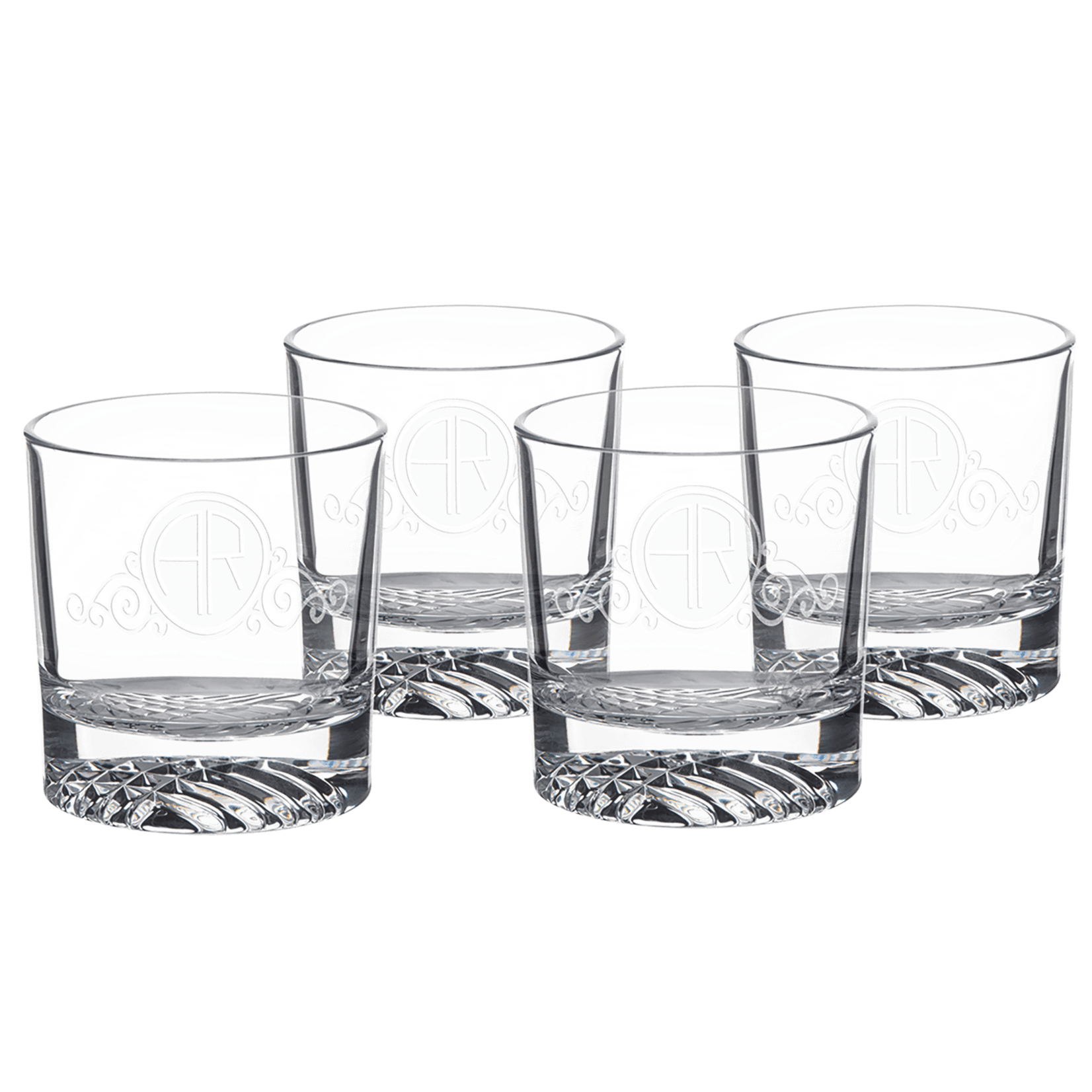 Polar Camel Personalized Engraved Rocks Glass Set of 4