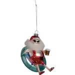 Primitives by Kathy Glass Floaty Santa Ornament