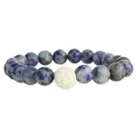 ZAD Blue Sodalite Bead Essential Oil Diffuser Bracelet