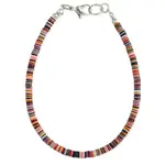 ZAD Multi Color Sequin  Heishi Anklet