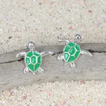 ZAD Sea Breeze Turtle Post Earrings