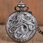 ZAD Tentacle Time Octopus Pocket Watch Necklace