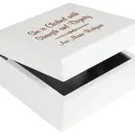 P. Graham Dunn White Jewelry Box w/Mirror