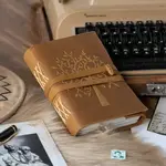 R K Handicrafts and Exporters Embossed Leather Journal w/ Tree
