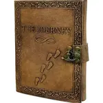 R K Handicrafts and Exporters Embossed Leather Journal with Handmade Pages