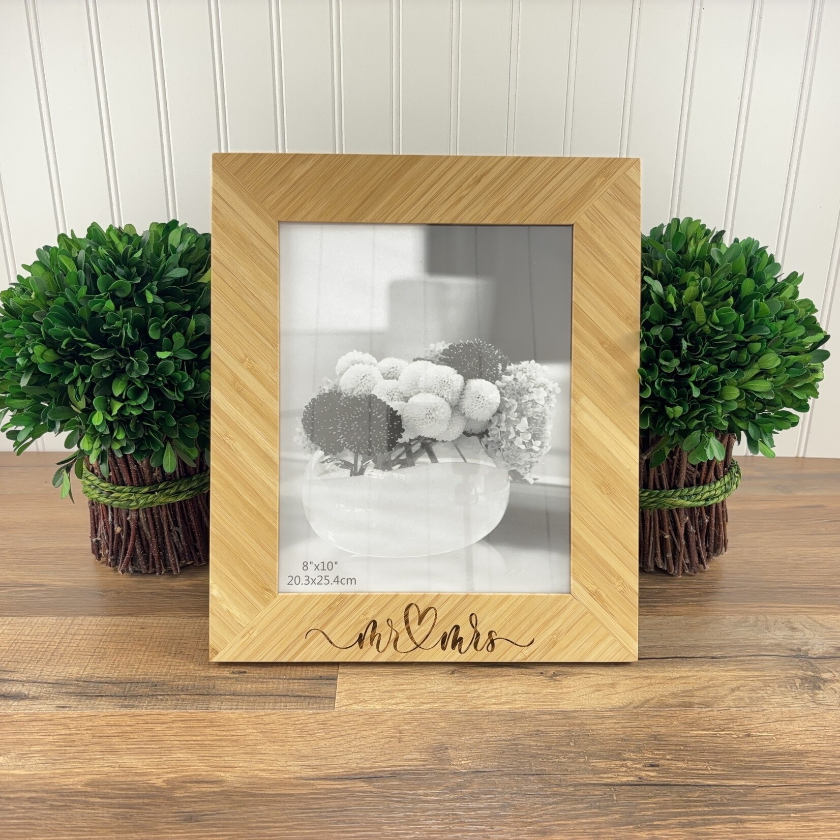 Prim In Proper Custom Engraved Bamboo Photo Frame 8x10"