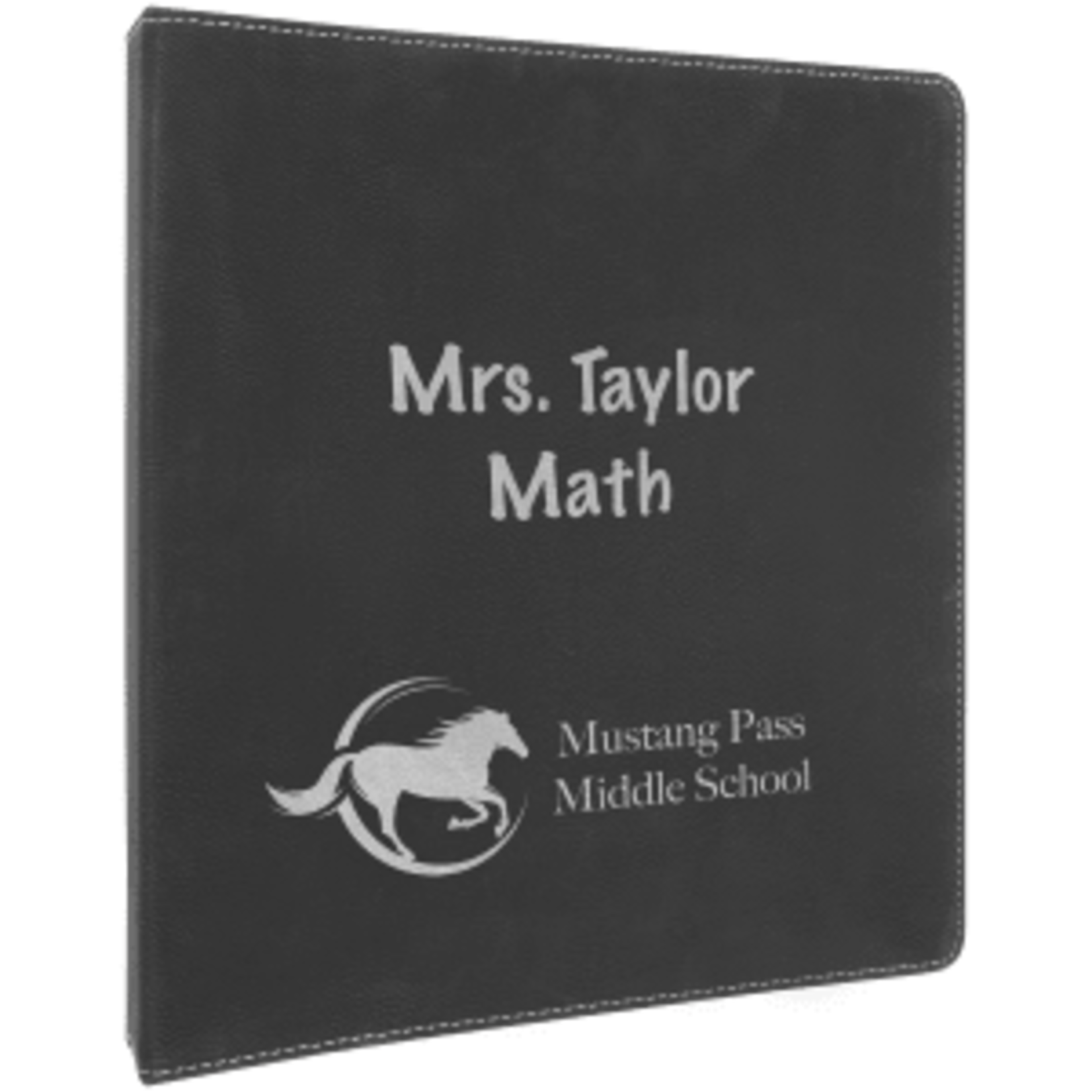 Prim In Proper Custom Engraved Leatherette Binder 1"