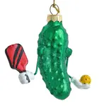 Kurt S. Adler Inc. 3" Glass Pickleball Cucumber Ornament