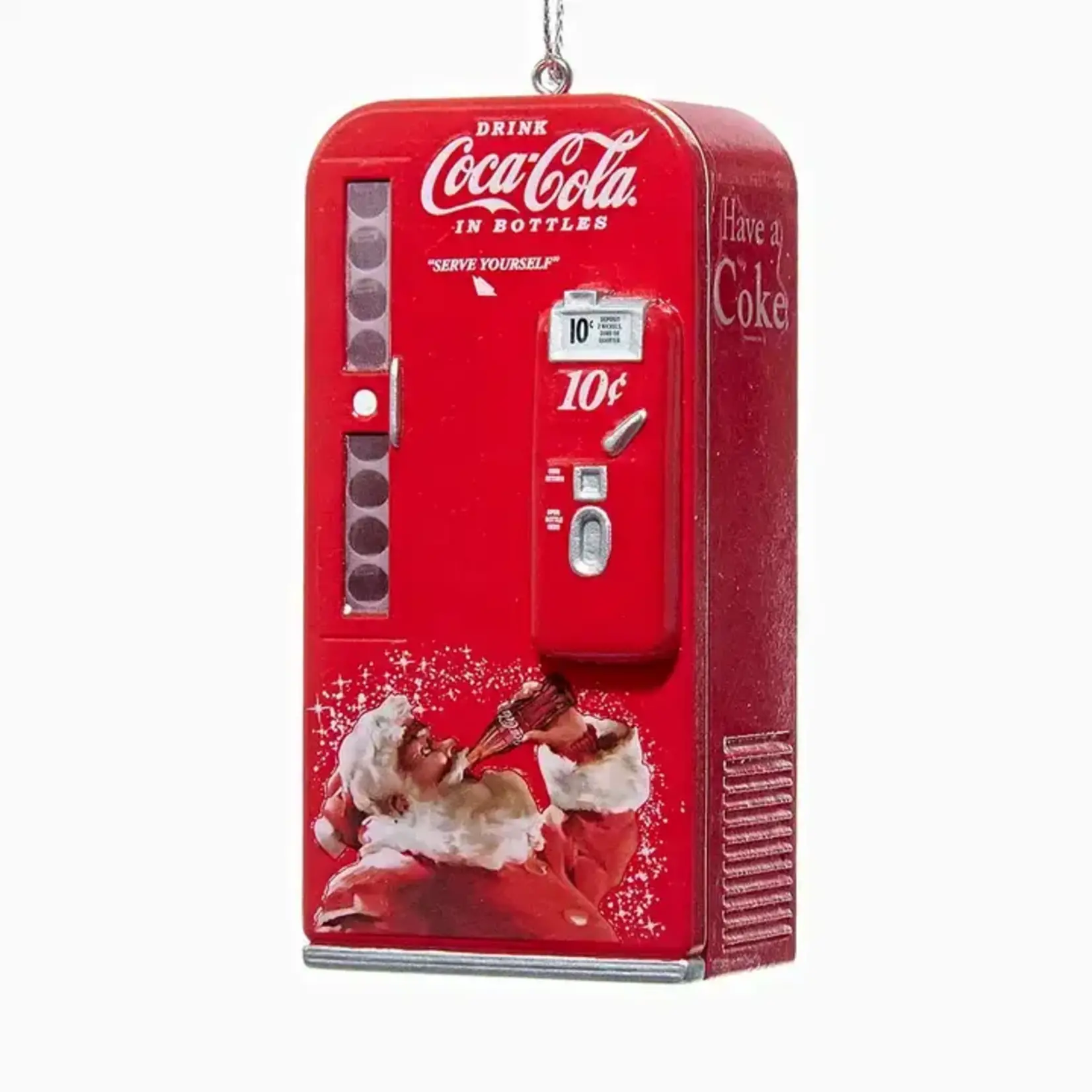 Kurt S. Adler Inc. 3.75" Coke Santa Vending Machine Ornament