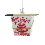 Kurt S. Adler Inc. Glass Chinese Take-Out Box Ornament