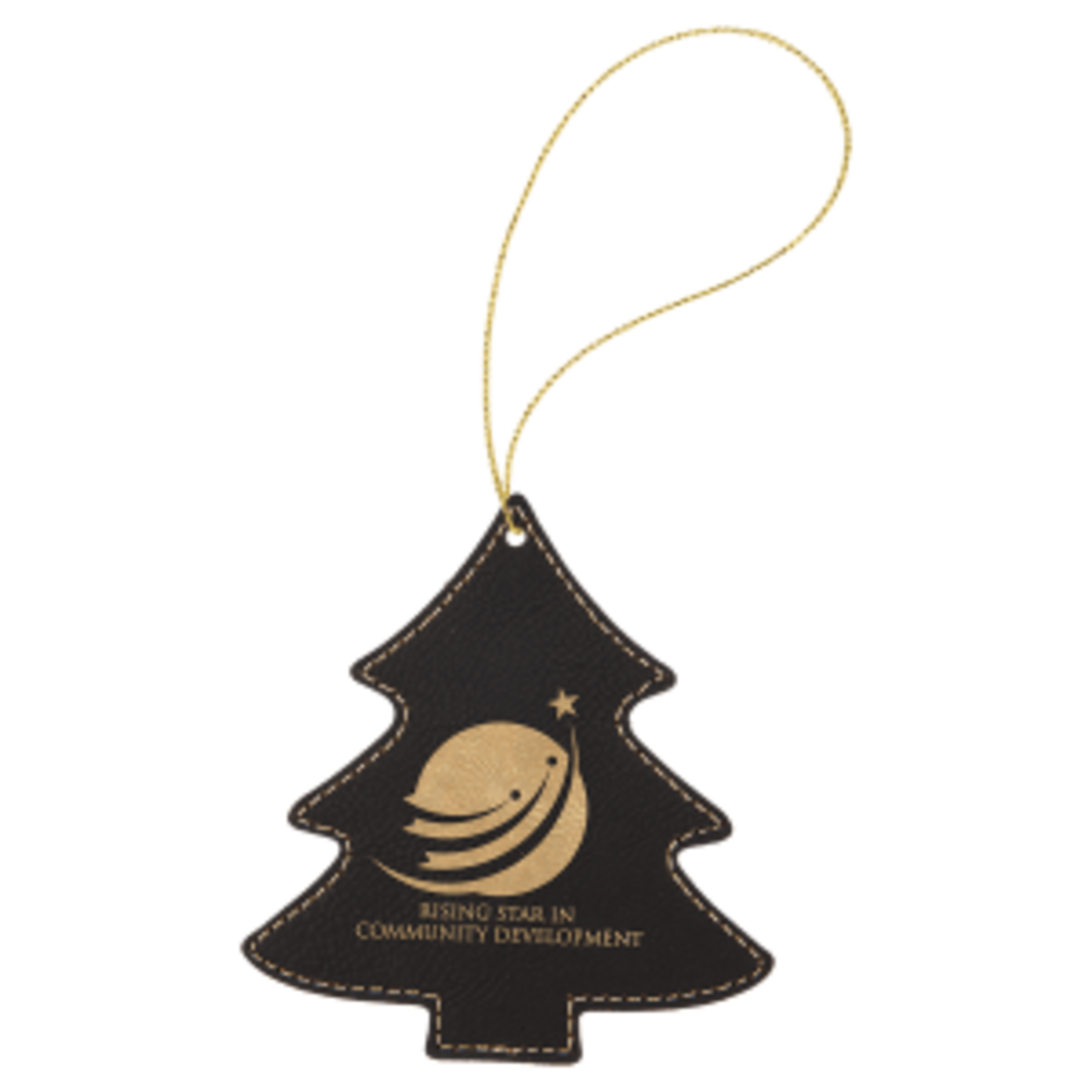 Prim In Proper Leatherette Tree Ornament