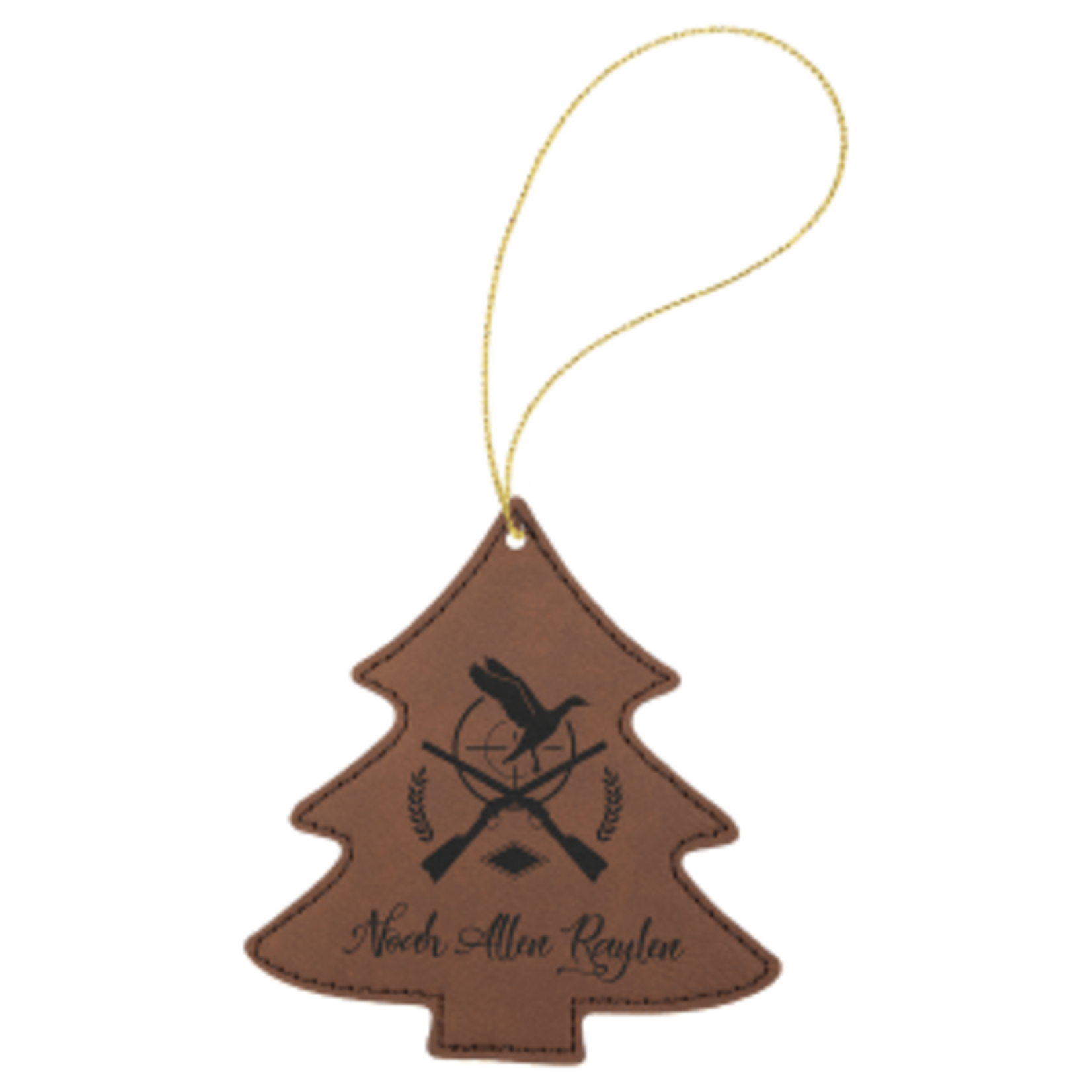 Prim In Proper Leatherette Tree Ornament