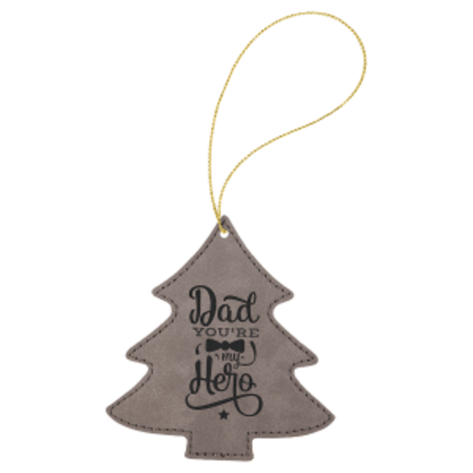 Prim In Proper Leatherette Tree Ornament