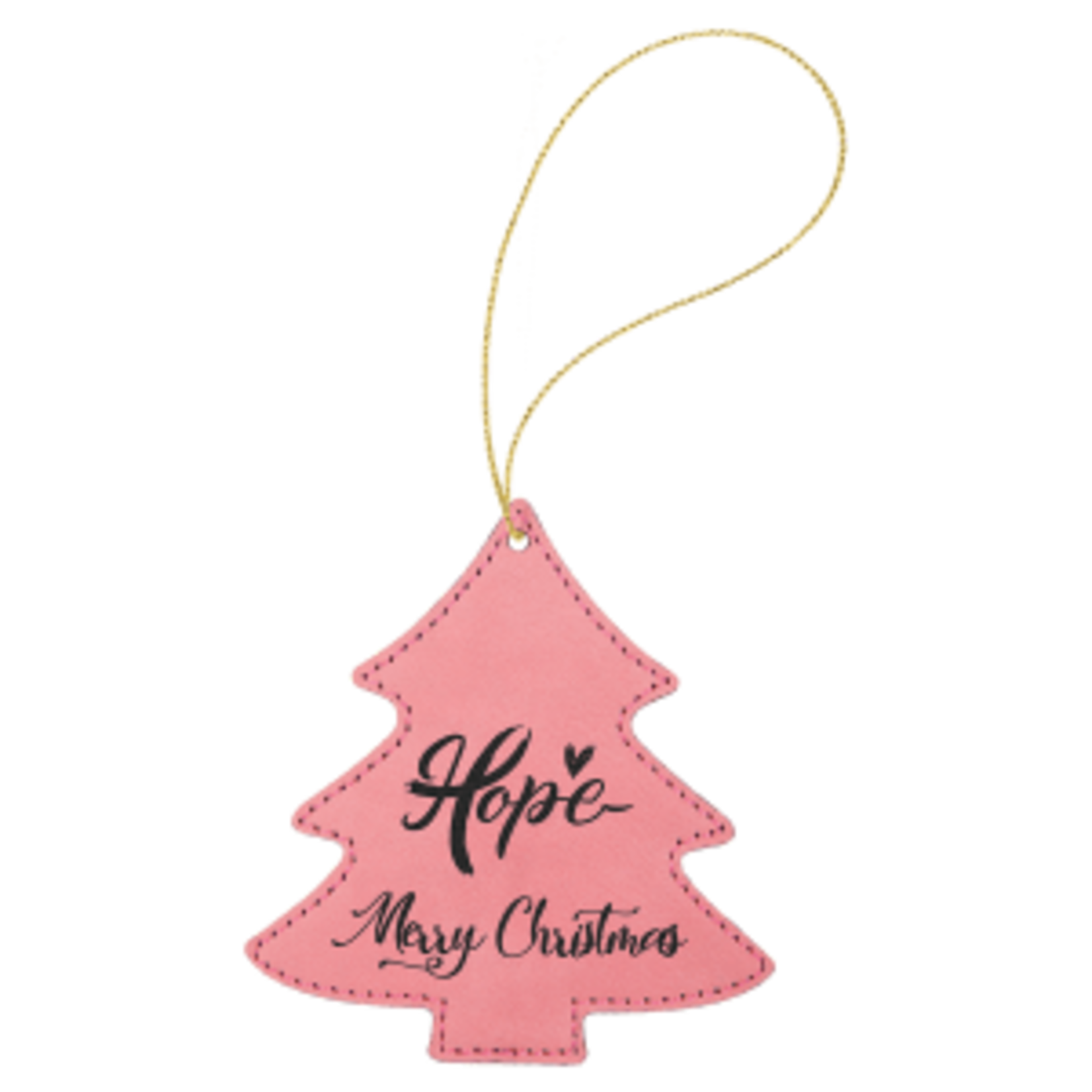 Prim In Proper Leatherette Tree Ornament
