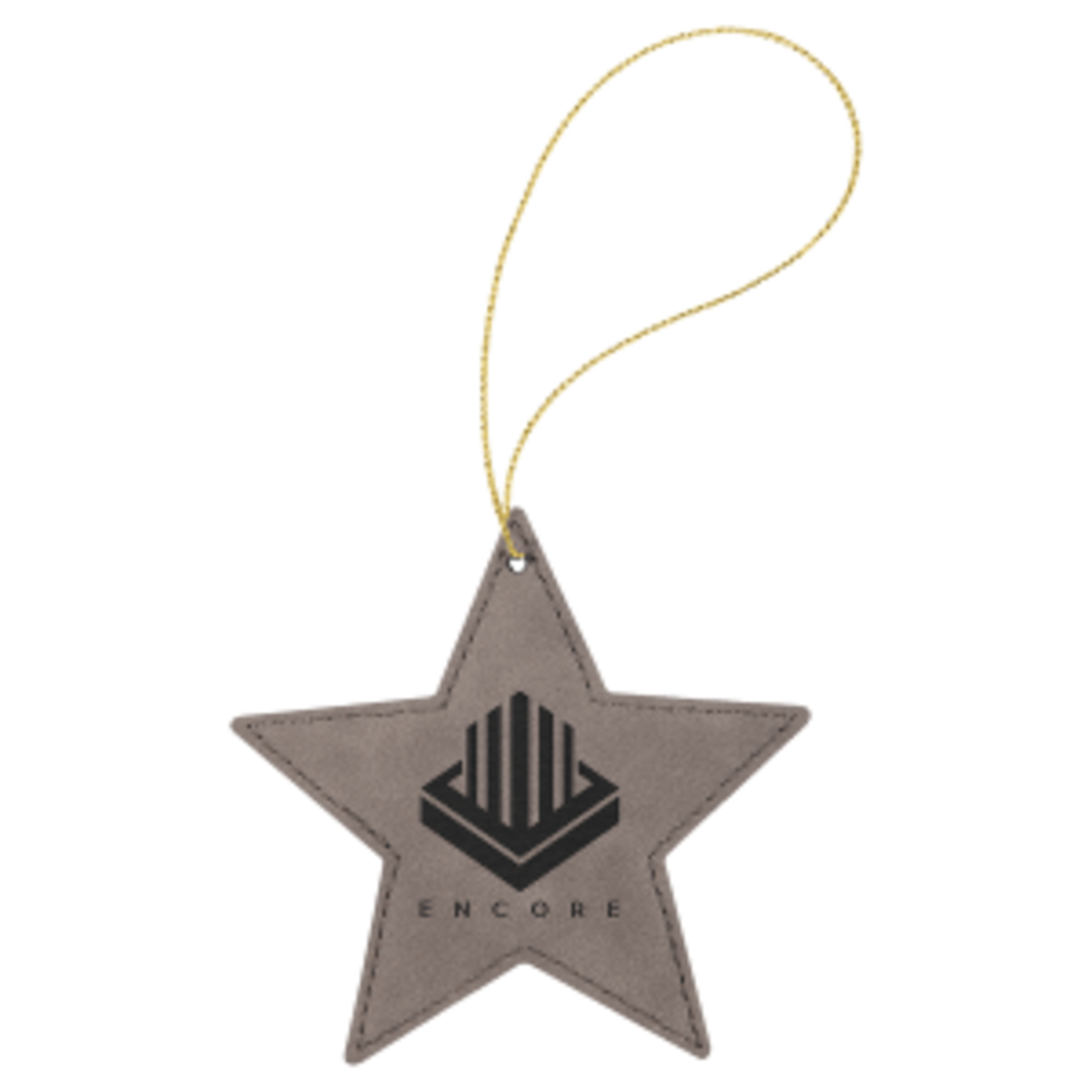 Prim In Proper Leatherette Star Ornament