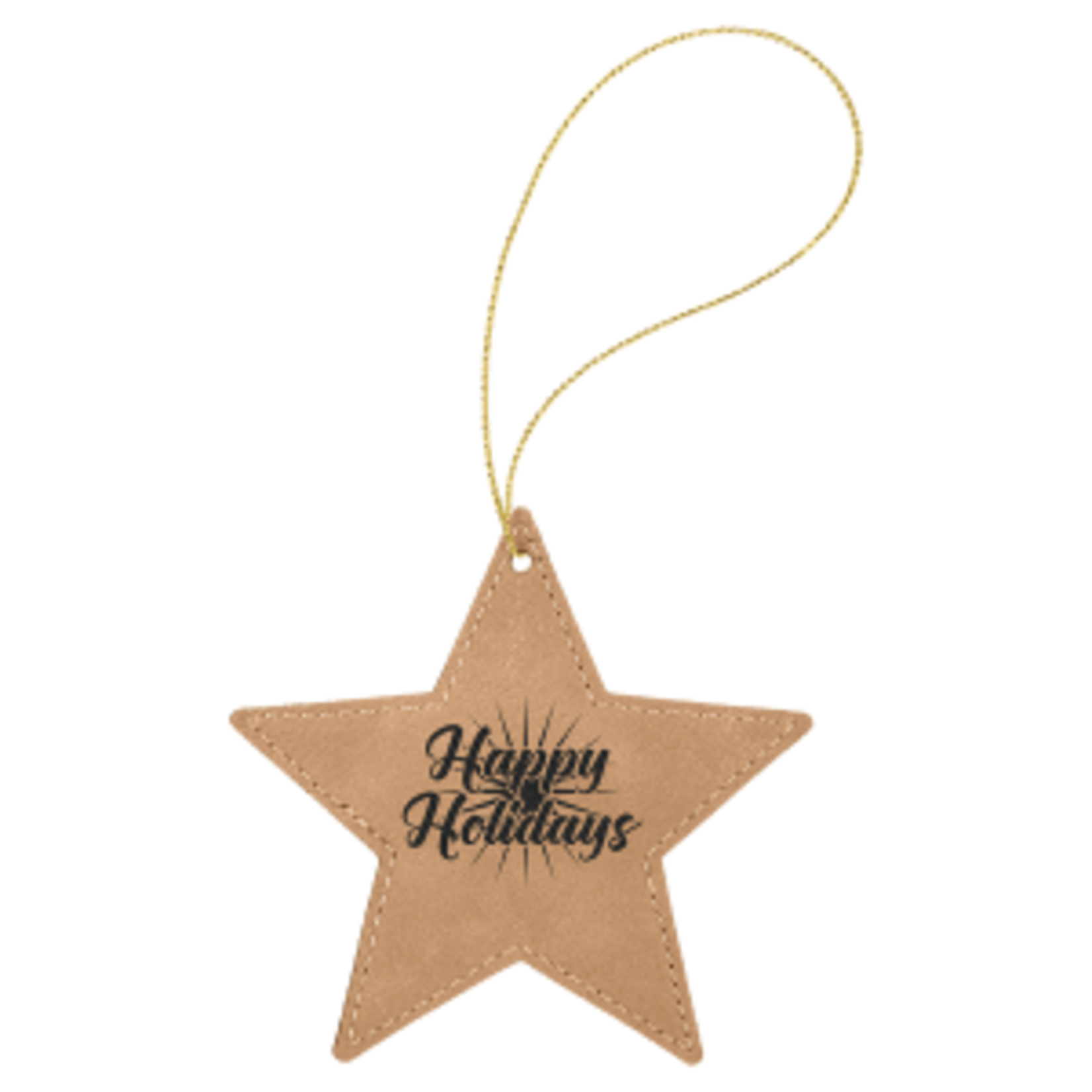 Prim In Proper Leatherette Star Ornament