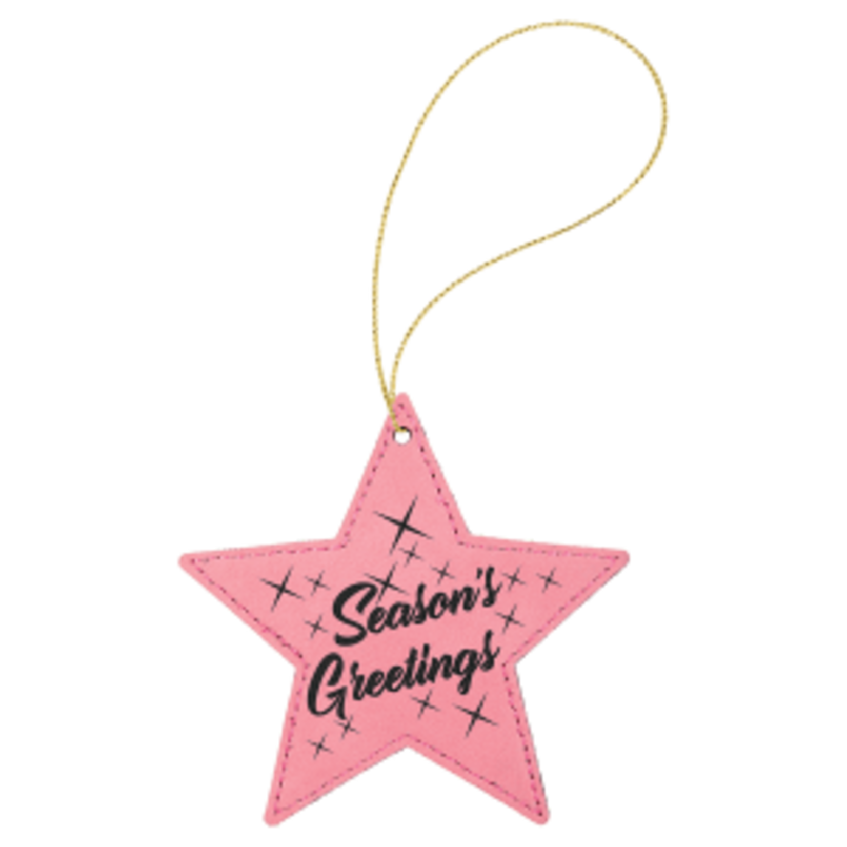 Prim In Proper Leatherette Star Ornament