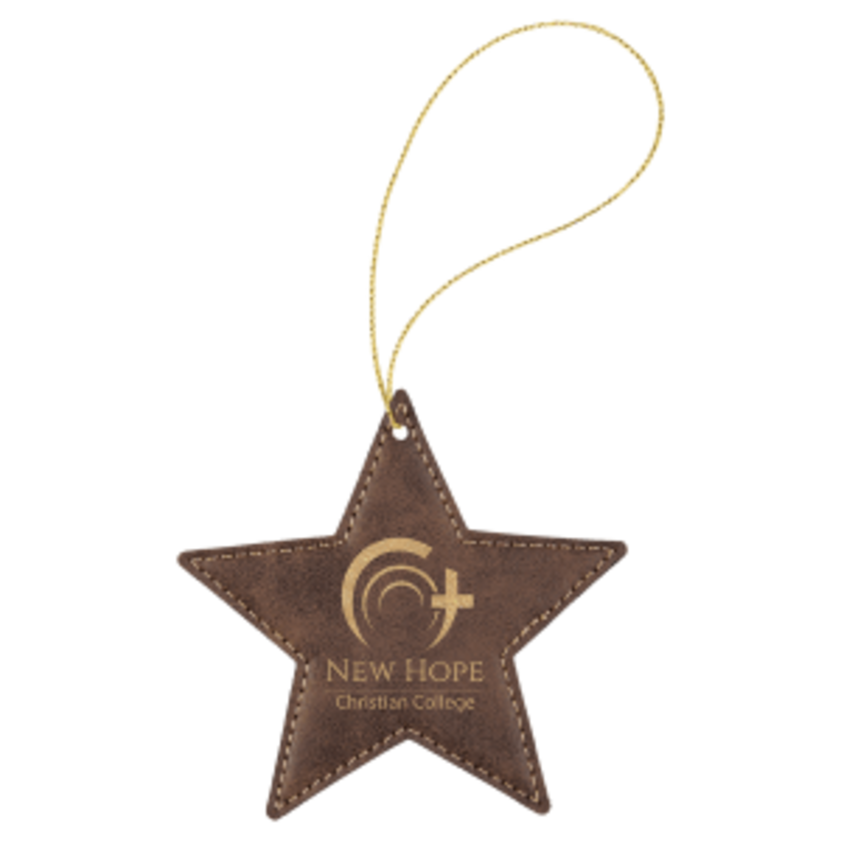 Prim In Proper Leatherette Star Ornament