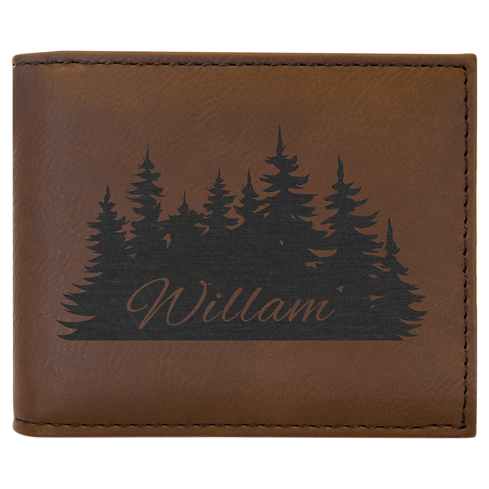 Prim In Proper Custom Engraved Bifold Wallet w/Flip ID